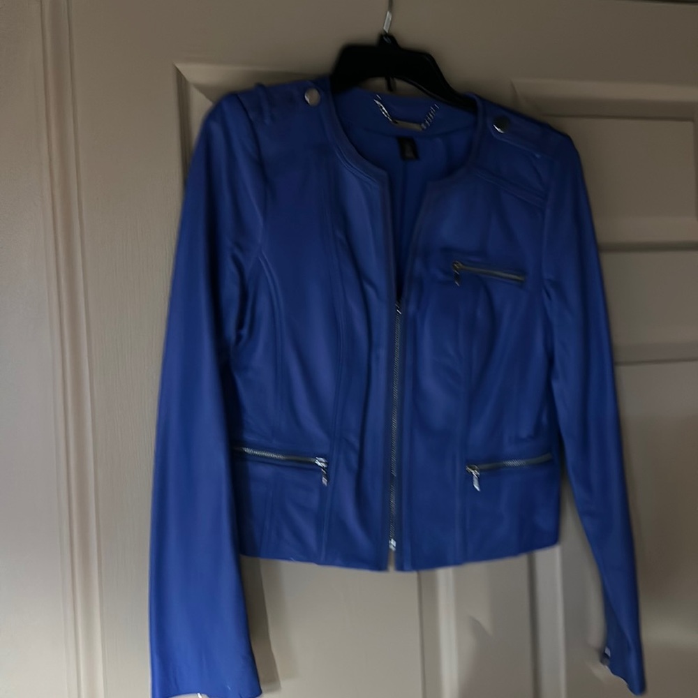 White House, Black market leather thin jacket size medium